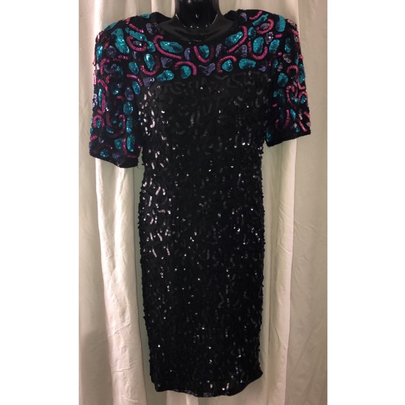 Vintage Jean for Joseph Le Bon Sequins Dress - Picture 2 of 4